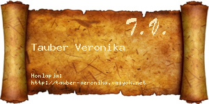 Tauber Veronika névjegykártya